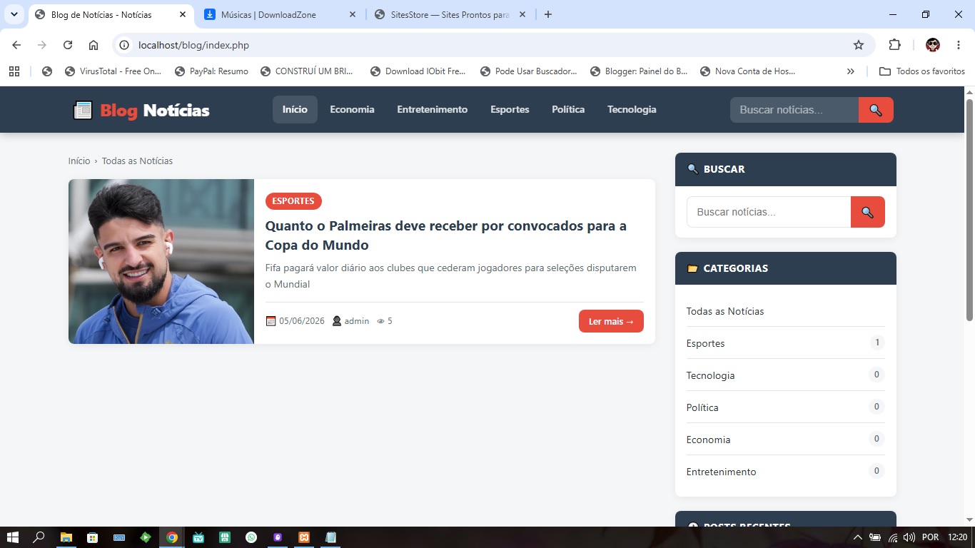 Site de Blog de Noticias