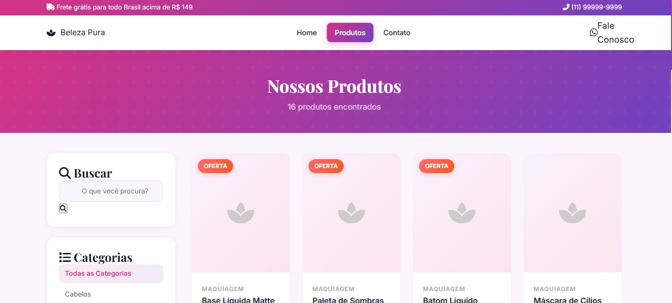 Site Catalogo Cosmeticos com Painel Admin via Whatsapp (php,mysql)